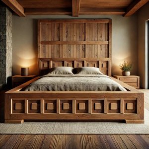 Ahşap Yatak Odası