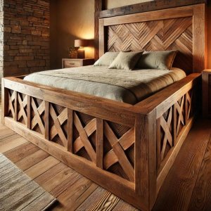 Ahşap Yatak Odası