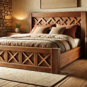 Ahşap Yatak Odası