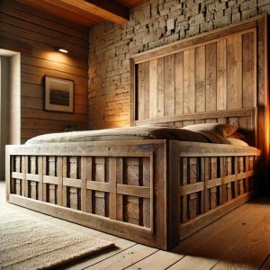 Ahşap Yatak Odası